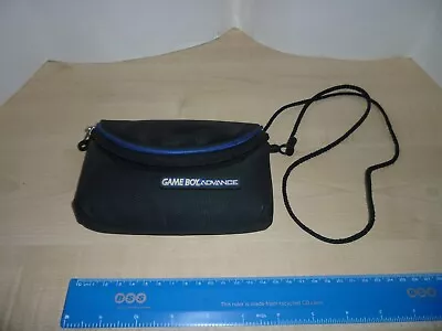 Nintendo Gameboy Advance Official Padded Travel Case Black + Blue Edging Nice • £5