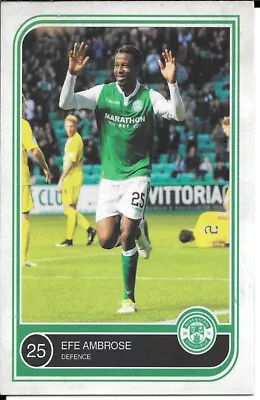 Hibs / Hibernian F.C Card - Player Cards 2017-18 25 Efe Ambrose • £6