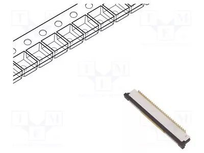 Terminal Connector: Ffc / FPC 125V Zif Pin: 22 Smt Vertical 1A • £66