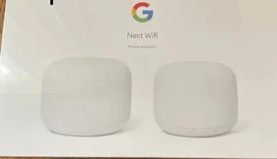 Google Nest Mesh Wifi Router And Point - Snow White GA00822-US SEALED New • $109