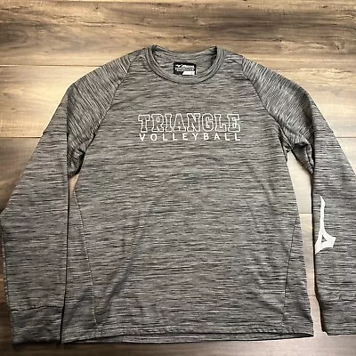 Mizuno Sweatshirt Mens Large Gray Long Sleeve Triangle Volleyball • $22.99