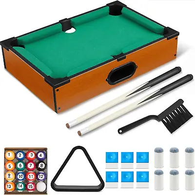 Mini Pool Table Set Pool Table For Cats Small Billiards Game With 16 Balls 2 • $35.62