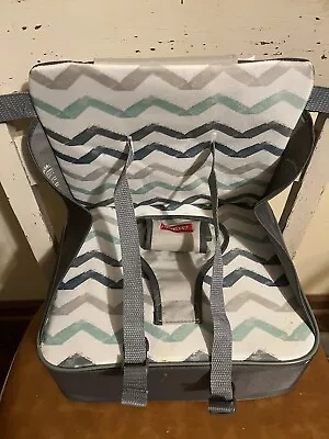 Nuby Easy Go Booster Seat With Straps Gray Baby Travel High Chair • $20