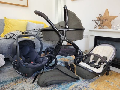 £570 • Buy Egg Stroller Travel System Country Green With Egg Car Seat