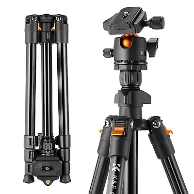 £41.34 • Buy K&F Concept Pro  Tripod W/ Ball Head For Digital  Travel DSLR E6M2