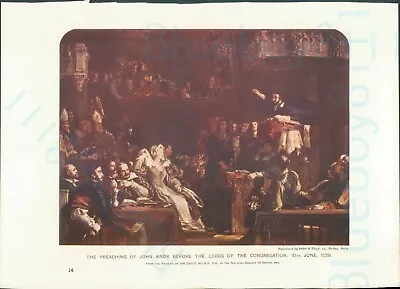 Edwardian Print Preaching Of John Knox Lords Of Congregation 1559 David Wilkie • £13.86