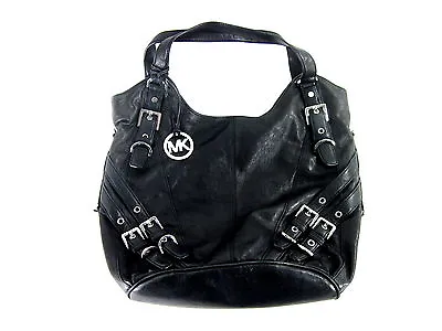 Michael Kors Milo Large Shoulder Tote Black Leather Size 14 (h) X 15 (w) X 5 (d) • $165