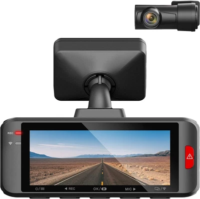 $322.93 • Buy 4K Dual Channel Dash Cam Built-in Wi-Fi GPS 4K + 1080P Front And Rear Dashcam