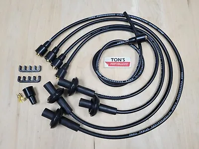 $39.99 • Buy Ton's 8mm Silicone Spark Plug Ignition Wire Kit For Aircooled VW Bug Spiral Core