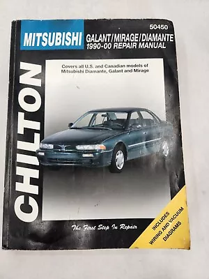 Repair Manual Chilton 50450 Mitsubishi Galant Mirage Diamante 1990-00 • $14.99