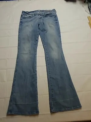 7 For All Mankind Jeans Womens Size 30 A Pocket Bootcut Flare Blue 30x33 • $18.73