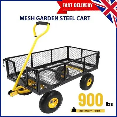 Collapsible Camping Outdoor Garden Festival Trolley Foldable Cart Wagon 408KG • £85.89