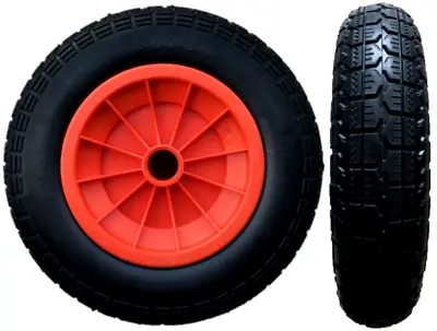 3.50-8 Orange 14  Puncture Proof Launching Trolley Wheel Solid Tyre 1/2  Bore • £15.95