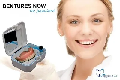 $75 • Buy Full Upper False Teeth Pre-designed Upper Dentures/SMALL SIZE/  Denture Kit