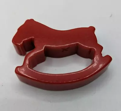 Vintage Cherry Red Bakelite Rocking Horse Napkin Ring? • $59.95