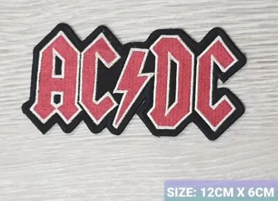 £3.25 • Buy Acdc Ac/dc AC-DC ACDC MUSIC BAND  LOGO EMBROIDERED APPLIQUE IRON / SEW ON PATCH 