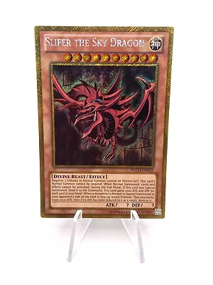 Yugioh Slifer The Sky Dragon PGLD-EN032 Gold Secret Rare NM Free Tracking • $19.99