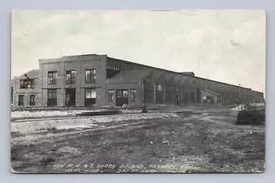 MK&T Railroad Shops PARSONS Kansas Antique Labette Co Train Postcard 1910s • $12.99