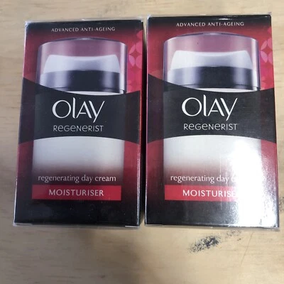 $52.30 • Buy OLAY REGENERIST  REGENERATING DAY CREAM MOISTUISER 50 Ml X2 Sealed