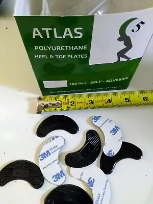 10 Pair HEEL PLATES By ATLAS 3M Shoe Tap MADE IN USA! Heel PROTECTORS 20 W/Nails • $16.99