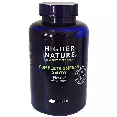 Higher Nature Complete Omegas 3:6:7:9 Capsules (90) BBE 11/2026 • $87.42