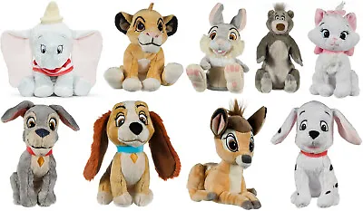 Disney Classics Plush Simba Marie Dalmatian Bambi Thumper Balloo Lady Tramp Soft • £10.99