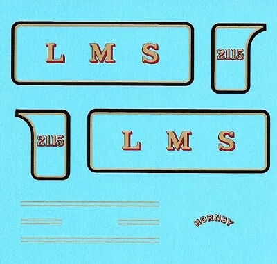 Hornby O Gauge Loco 2115 No 1 | LMS | Screen Printed Waterslide Decal • $10.03