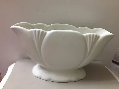 Dartmouth Pottery Stone White Tulip Mantle Vase.Art Deco Style93B • £14.50