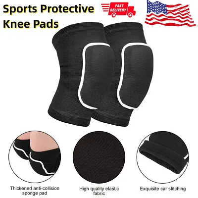 1Pair Protective Knee Pads Thicken Sponge Brace Knee Guards For Dance Sports US • $8.94