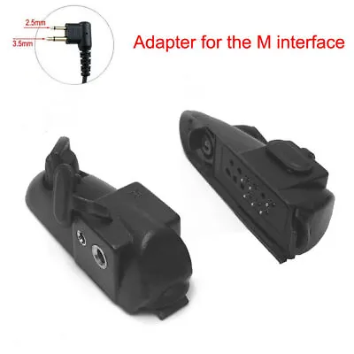 For Baofeng 9700 A58 Motorola 2Pin Audio Walkie Talkie Headset Adapter Connector • $7.79