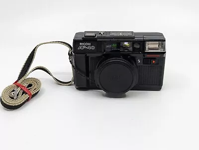 1980s Ricoh AF 40 F2.8 35mm Vintage Film Camera Point Shoot 38mm WORKS  **READ** • $39.99