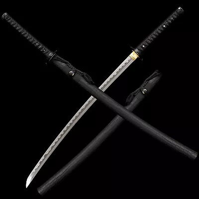 41'' Black Katana Japanese Samurai Sharp Sword T10 High Carbon Steel Blade Sharp • $99.88