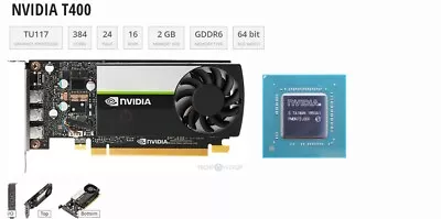 ⚠️AS IS⚠️NO VIDEO⚠️NVIDIA T400 2GB GDDR6 Graphics Card⚠️HP • $49.95