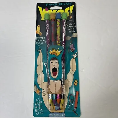 £24.71 • Buy Yikes Knuckleheads Pencils 4 Pack Black Lead Empire Berol USA Vintage