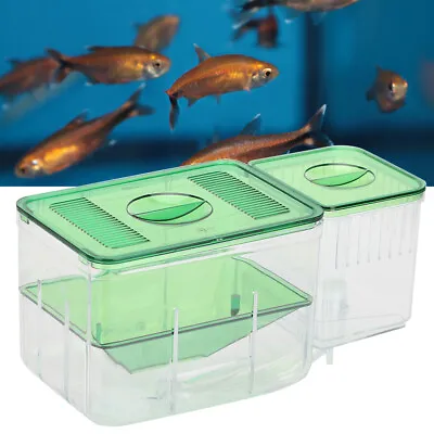 Aquarium Fish Tanks Guppy Fish Breeder Breeding Breeder Baby Fry Box Hatchery • $17.59