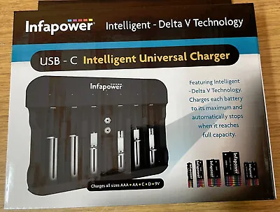 £26 • Buy C016 Infapower Universal Battery Charger For AA, AAA, 9v Volt, C And D Cells