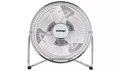 Challenge Chrome Tilting Desk Fan - 9 Inch • £11.99