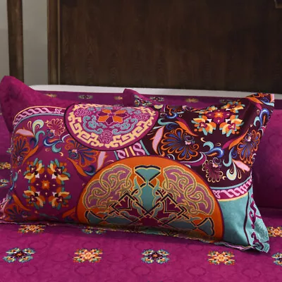 Indian Paisley Mandala Quilt Cover Pillowcases Duvet Cover Bedding Set All Size • £5.99