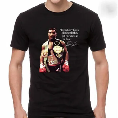 NEW Iron Mike Tyson Quotes Men's Black T-Shirt Unisex Crewneck Gift For Fan • $14.99