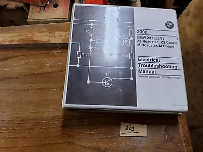 OEM 2002 BMW Z3 / M ROADSTER & COUPE ELECTRICAL TROUBLESHOOTING Repair Manual • $299.95