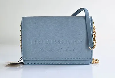 $1350 Authentic BNWT BURBERRY Embossed Logo Leather Womens Crossbody/Clutch/Bag • $895