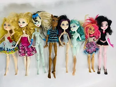 Lot Of 8 Damaged Or Incomplete Monster High & Ever After High Dolls • $34.99