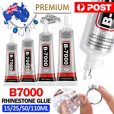 AU Rhinestone Glue Multi-purpose B-7000 B7000 Adhesive Jewelry Nails Glass Phone • $4.75