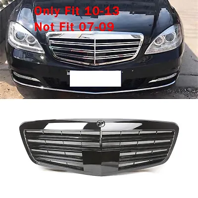 AMG Style Gloss Black Front Grille For 10-13 Benz S-Class W221 S550 S600 S63 • $115.99