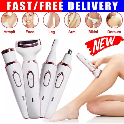 4-in-1 Electric Women Lady Shaver Hair Arm Leg Bikini Face Remover Razor Trimmer • $25.99