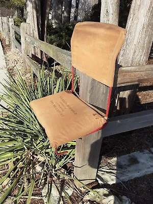 Vintage 1950's Stadium / Boat Chair - 15 1/2  Wide Slide-On W/Cushion (RARE) • $39.50