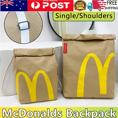 Realistic Mcdonalds Backpack/Messenger Side Bag - Fast Food Bento Bucket Bag • $15.95