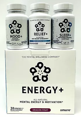 Amare Mental Fitness Pack EXP 5/2024  Energy+ Dragon Fruit Sleep+ Relief+ Mood+ • $99