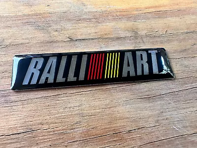 Mitsubishi Genuine RALLIART Rear Emblem Badge 60mm X 14mm • $12.99