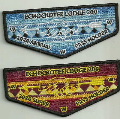 2020 Echockotee Lodge 200 Annual + Super Pass Flap North Florida Council Patch • $75